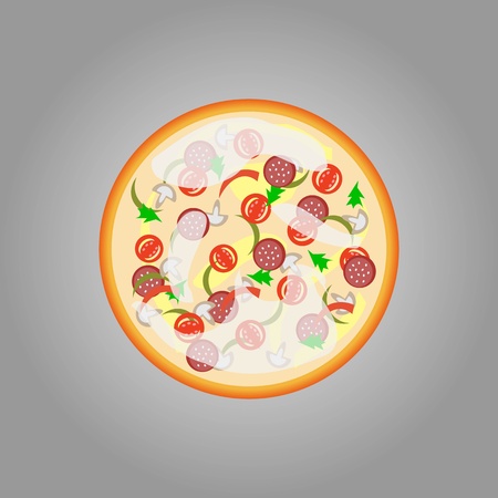 Pizzaのイラスト素材