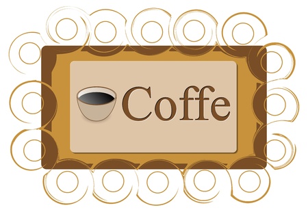 Coffe logoのイラスト素材