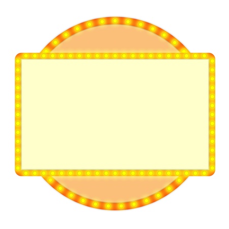 Vector retro neon sign for textのイラスト素材