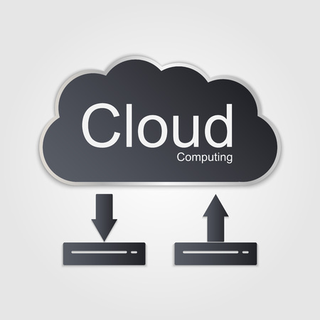 Vector cloud computing concept  Modern design template のイラスト素材