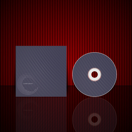 Cd cover design template のイラスト素材