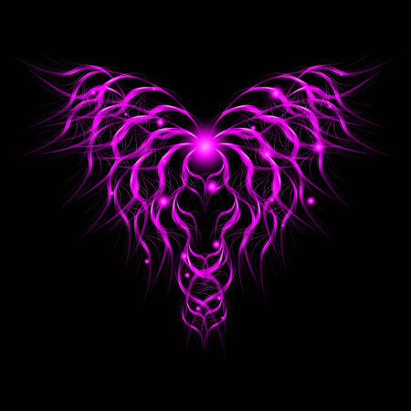 Abstract background light lines, futuristic wave  Vector illustrationのイラスト素材