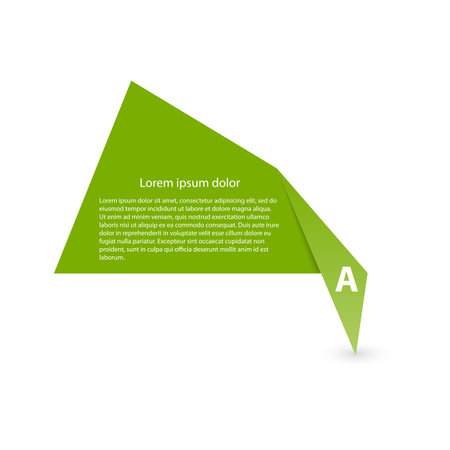 Paper design elements Modern infographic のイラスト素材