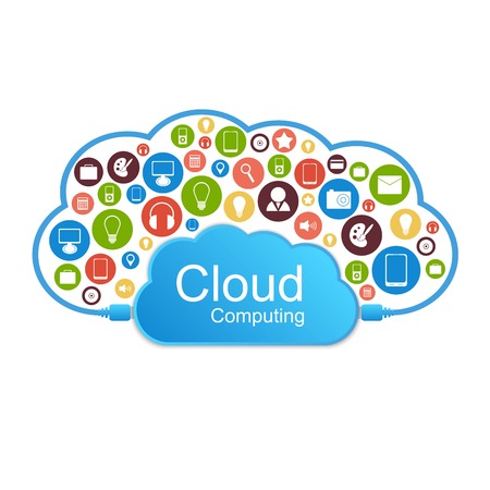  cloud computing concept. Modern design template. のイラスト素材