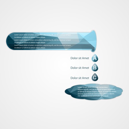 Business Infographics scientific style. Vector illustration. can be used as a banner, charts, presentation, report, web design. のイラスト素材