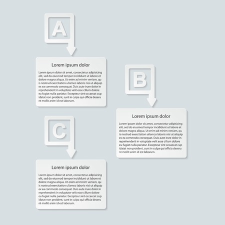 Abstract paper infographic.のイラスト素材