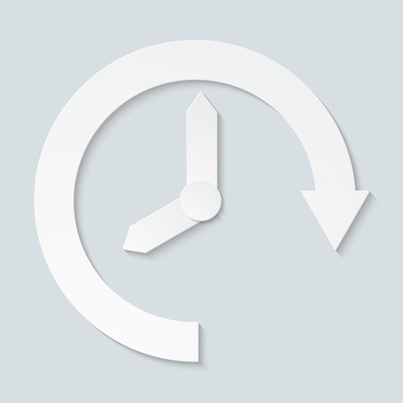 Time business. Vector paper time background.のイラスト素材