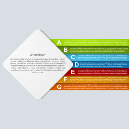 Abstract paper infographic.のイラスト素材