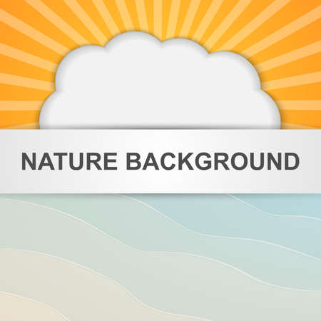 Vector background set. Summer theme.のイラスト素材