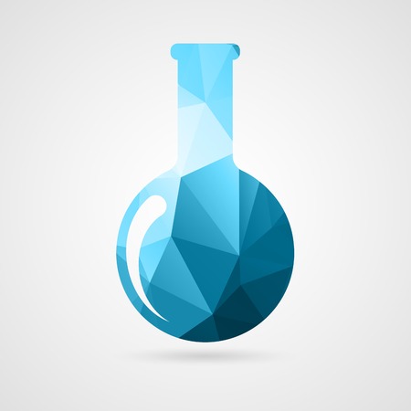 Test tube icon. Vector illustration.のイラスト素材