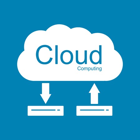 Cloud computing concept. Modern design template. のイラスト素材