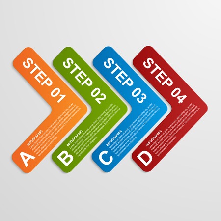 Modern infographic options banner. Design elements.のイラスト素材