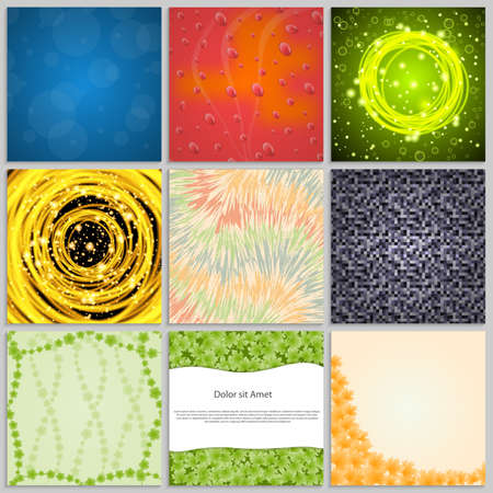 Collection elegant abstract backgrounds. Vector illustration.のイラスト素材
