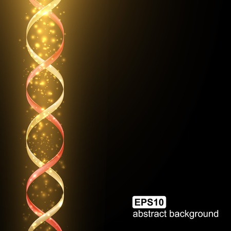 Abstract light spiral futuristic background. Vector illustration.のイラスト素材