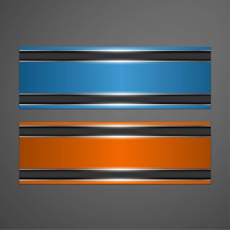 Set of colorful horizontal banners. Vector illustration.のイラスト素材