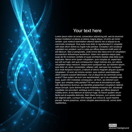 Abstract light wave futuristic background. Vector illustration.のイラスト素材