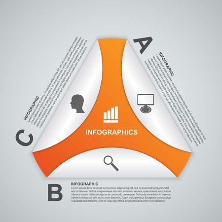 Abstract options infographics template.のイラスト素材