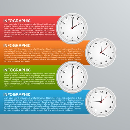 Abstract global business options infographics template.のイラスト素材