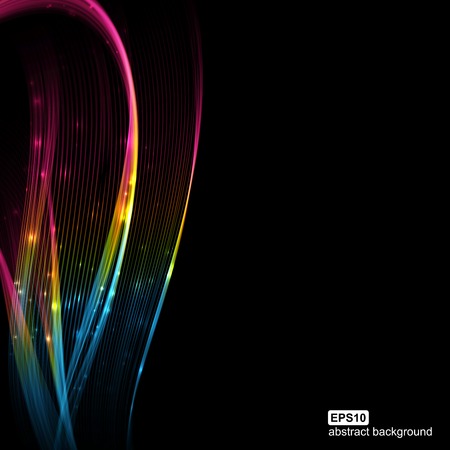 Abstract futuristic colorfull waves background. Vector illustration.のイラスト素材