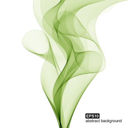 Abstract green wave background. Vector illustration.のイラスト素材