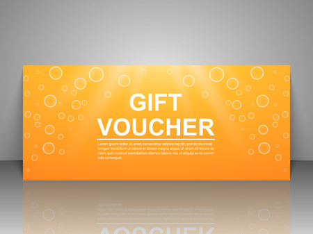 Gift voucher template.のイラスト素材