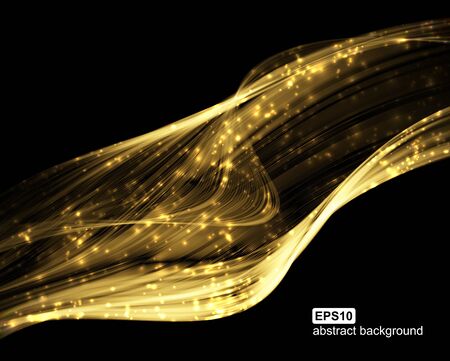 Abstract light wave futuristic background. illustration.のイラスト素材