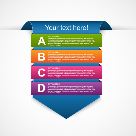 Infographic template for business presentations or information banner.のイラスト素材