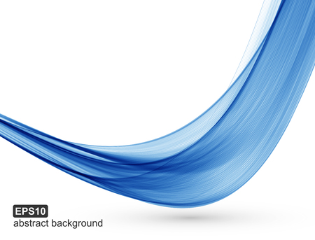 Vector abstract blue waves background.のイラスト素材