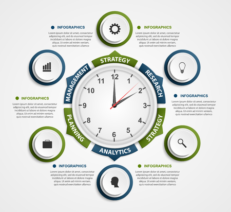 Abstract options infographics template. Infographics for business presentations or information banner.のイラスト素材