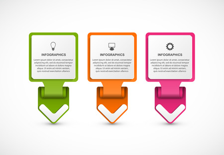 Infographics template. Infographics for business presentations or information banner.のイラスト素材