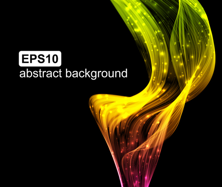 Abstract light wave futuristic background. Vector illustration.のイラスト素材