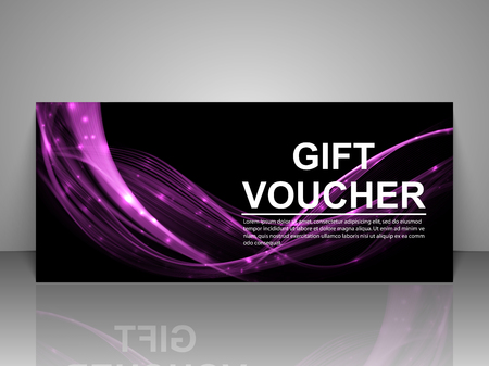 Gift voucher template.のイラスト素材