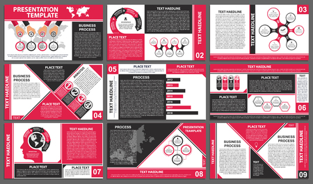 Business presentation templates. Modern elements of infographic.のイラスト素材