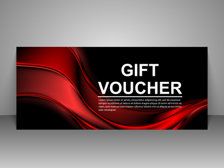 Gift voucher template.のイラスト素材