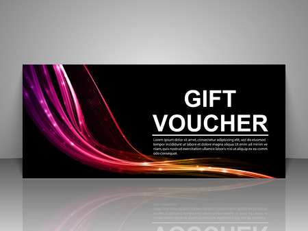Gift voucher template.のイラスト素材