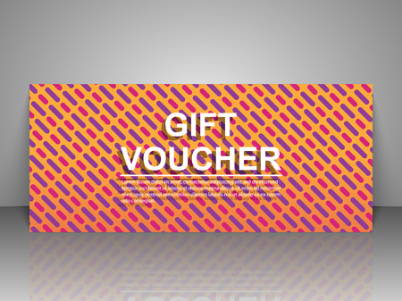 Gift voucher template.のイラスト素材