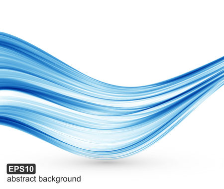 Vector abstract blue waves background.のイラスト素材