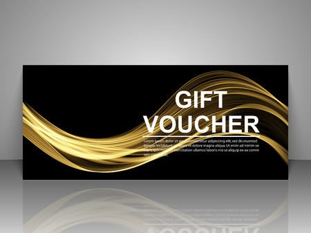 Gift voucher templateのイラスト素材