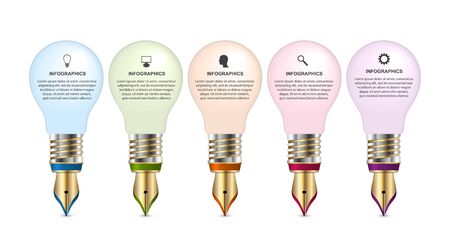 Infographics for business presentations or information banner.のイラスト素材