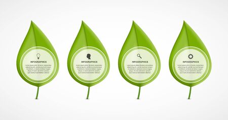 Abstract infographic. Nature concept. Vector illustration.のイラスト素材