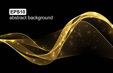 Abstract light wave futuristic background. Vector illustration.のイラスト素材