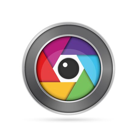 Camera lens icon.のイラスト素材