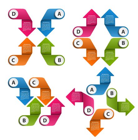 Options infographic, timeline, design template for business presentations or information banner.のイラスト素材