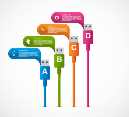 Technology Infographics Template for business presentations or information banner.