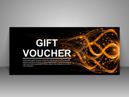 Gift voucher templates, discount certificates. Vector illustration of coupons. Promotional card.のイラスト素材