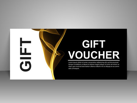 Gift voucher templates, discount certificates. Vector illustration of coupons. Promotional card.のイラスト素材