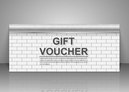 Gift voucher templates, discount certificates. Vector illustration of coupons. Promotional card.のイラスト素材