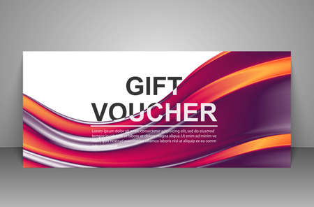 Gift voucher template.のイラスト素材