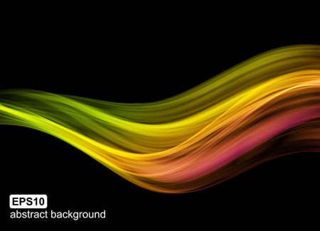 Abstract light wave futuristic background. Vector illustration.のイラスト素材