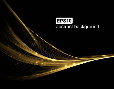 Abstract light wave futuristic background. Vector illustration.のイラスト素材
